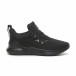 Ανδρικά μαύρα αθλητικά παπούτσια ελαφρύ μοντέλο it230519-5 2