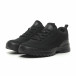 Ανδρικά μαύρα αθλητικά παπούτσια All Black με Chunky σόλα it230519-12 3