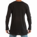 Ανδρική μαύρη βαμβακερή μπλούζα  it240818-122 3