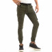Ανδρικό πράσινο παντελόνι cargo Jogger με τσέπες it240818-15 2