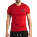 Ανδρική κόκκινη κοντομάνικη μπλούζα με λογότυπο it210319-83 3
