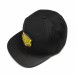 Μαύρο καπέλο με κίτρινη στάμπα it290818-6 2