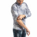 Ανδρικό λευκό Slimf fit πουκάμισο Vintage στυλ it210319-97 3
