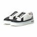Γυναικεία λευκά sneakers με μαύρες- μπεζ λεπτομέρειες it250119-44 3