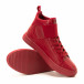 Ανδρικά κόκκινα sneakers με αυτοκόλλητο it140918-7 4