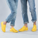 Φανταχτερά κίτρινα sneakers για ζευγάρια cs-yellow-B340-B338 2