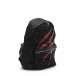 Μαύρη τσάντα πλάτης με κόκκινη στάμπα it290818-21 3