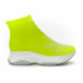 Γυναικεία πράσινα φωσφοριζέ αθλητικά παπούτσια Slip-on it150319-43 3