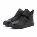 Ανδρικά μαύρα sneakers με αυτοκόλλητο it140918-8 3