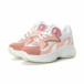 Γυναικεία ροζ αθλητικά παπούτσια με χοντρή σόλα it270219-5 3