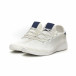 Ανδρικά λευκά αθλητικά παπούτσια με μπλέ λεπτομέρεια ελαφρύ μοντέλο it040619-5 3