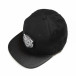 Μαύρο καπέλο με λευκή στάμπα it290818-7 2