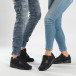 Μαύρα sneakers για ζευγάρια με αερόσολα cs-it160318-1-it150319-54 2