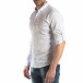 Ανδρικό λευκό Slim fit πουκάμισο με σταυροτό μοτίβο it210319-94 4