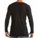 Ανδρική μαύρη μπλούζα από πλεκτό ύφασμα it240818-124 3