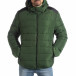 Ανδρικό πράσινο χειμερινό μπουφάν με μαύρες λεπτομέρειες it051218-65 3