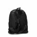 Μαύρη τσάντα πλάτης με λευκή στάμπα it290818-23 4