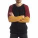 Ανδρικό πουλόβερ σε μαύρο, μουσταρδί και μπορντό  it051218-54 2