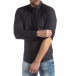 Ανδρικό Slim fit σκούρο μπλε πουκάμισο με μοτίβο φύλλα it210319-100 2