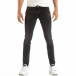 Ανδρικό μαύρο τζιν Slim Jeans απλό μοντέλο it240818-42 2