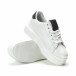 Γυναικεία λευκά sneakers με διακοσμητικές λεπτομέρειες it250119-47 4