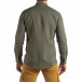 Ανδρικό πράσινο πουκάμισο από λινό και βαμβάκι it210319-102 4