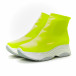 Γυναικεία πράσινα φωσφοριζέ αθλητικά παπούτσια Slip-on it150319-43 4