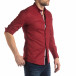 Ανδρικό κόκκινο Slimf fit πουκάμισο με σταυροτό μοτίβο it210319-95 4