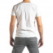 Ανδρική λευκή κοντομάνικη μπλούζα Vintage στυλ it210319-76 3