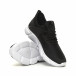 Ανδρικά μαύρα αθλητικά παπούτσια ελαφρύ μοντέλο κάλτσα it040619-6 4