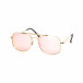 Ανδρικά ροζ γυαλιά ηλίου με χρυσαφί σκελετό it030519-27 2