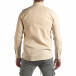 Ανδρικό μπεζ πουκάμισο από λινό και βαμβάκι it210319-101 4