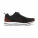 Ανδρικά πλεκτά αθλητικά παπούτσια σε μαύρο-κόκκινο it040619-8 2
