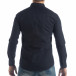 Ανδρικό σκούρο μπλε πουκάμισο Slim fit it040219-123 3