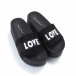 Γυναικείες μαύρες παντόφλες Love it050619-55 3