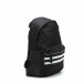 Μαύρη τσάντα πλάτης με δίχρωμη ρίγα στην τσέπη it290818-25 3