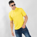 Ανδρική κίτρινη polo shirt Kappa regular fit it120619-21 2
