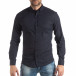 Ανδρικό Slim fit σκούρο μπλε πουκάμισο με φλοράλ μοτίβο it210319-93 2