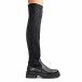 Γυναικείες μαύρες μπότες κάλτσα Wellspring R568 it300822-1 4