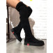 Γυναικείες μαύρες μπότες over the knee κάλτσα it161220-18 3