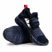 Ανδρικά γαλάζια αθλητικά παπούτσια κάλτσα με λάστιχο it180820-9 4
