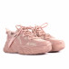 Γυναικεία ροζ Chunky sneakers με δίχτυ it110221-13 3