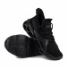 Ανδρικά μαύρα αθλητικά παπούτσια Chevron All black Kiss GoGo 222-6 it051021-4 4