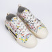 Ανδρικά λευκά sneakers με πριντ tr190620-1 3