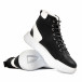 Ανδρικά ψηλά sneakers σε μαύρο και άσπρο Boa 0155 tr061022-2 4