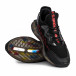 Ανδρικά μαύρα αθλητικά παπούτσια με σόλες σιλικόνης YH666 gr070921-55 4