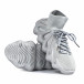 Ανδρικά γκρι sneakers κάλτσα Ultra flexible gr040222-14 4