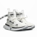 Ανδρικά λευκά ψηλά sneakers Boa tr260221-2 3