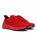 Ανδρικά κόκκινα sneakers σε υφή it090321-5 3