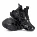 Ανδρικά μαύρα καμουφλαζ αθλητικά παπούτσια Bolt 228-7 it170522-12 4